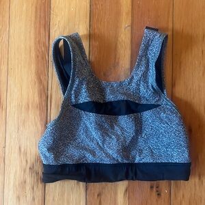 Lululemon Athletica Black and Gray Sports Bra